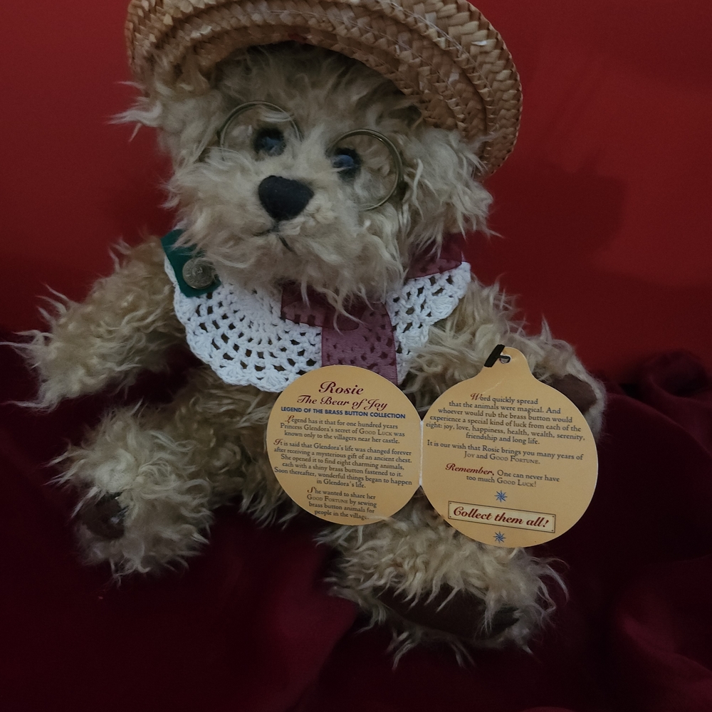 Brass Button Collectibles Rosie The Bear From 1997 Vintage